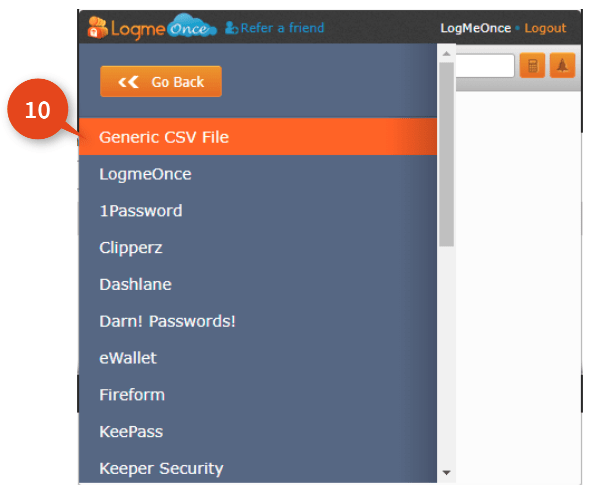 manage avast passwords