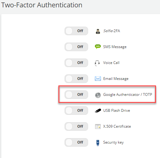 google authenticator totp php